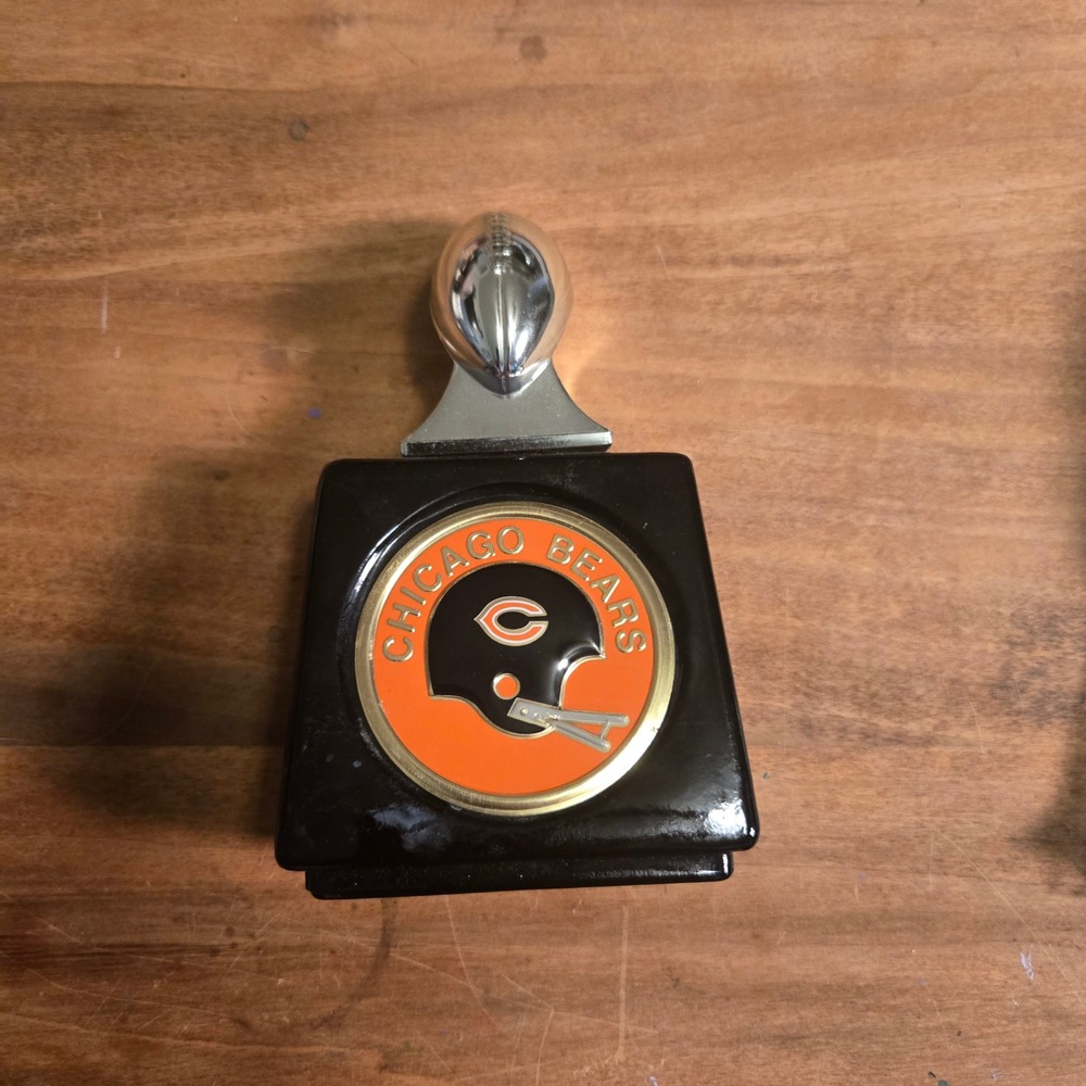 Vintage Avon Chicago Bears NFL Wild Country After Shave Decanter Football Cap
